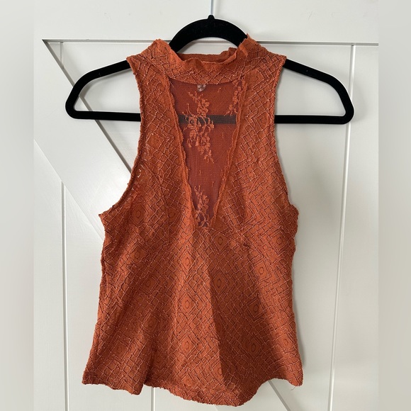 Free People Tops - Free people Intimately burnt orange high neck tank